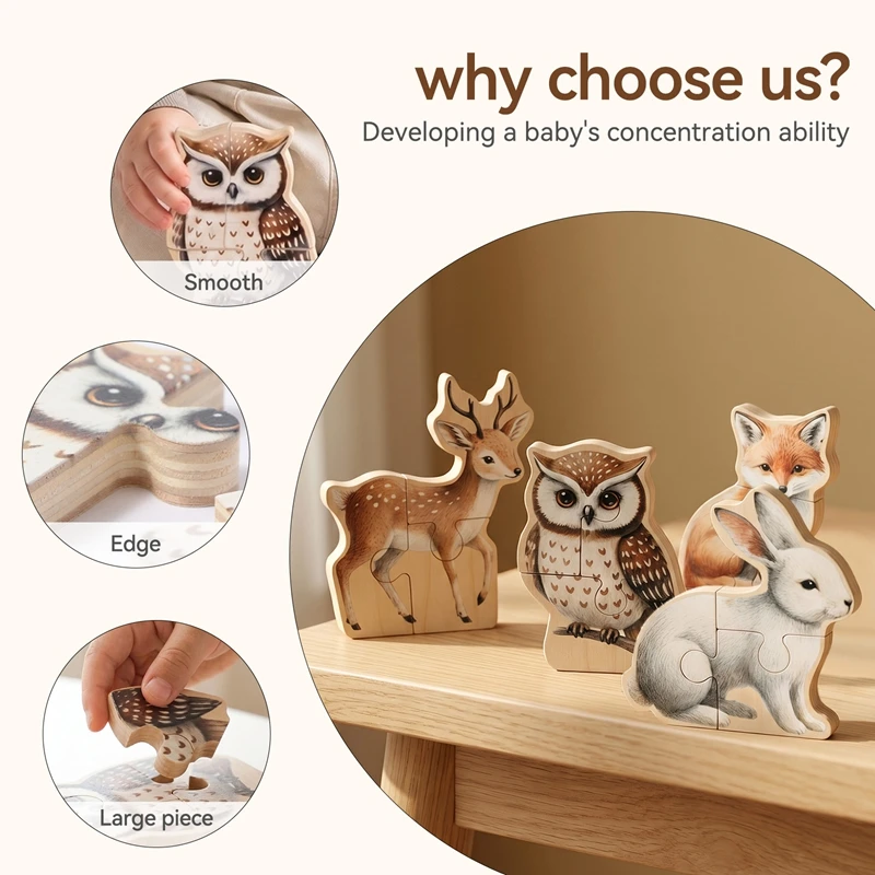 Montessori Educational Toys Wooden Hand Grab Board Puzzle Alphabet Number Cognition Early Learning Sensory Play Toy Gifts