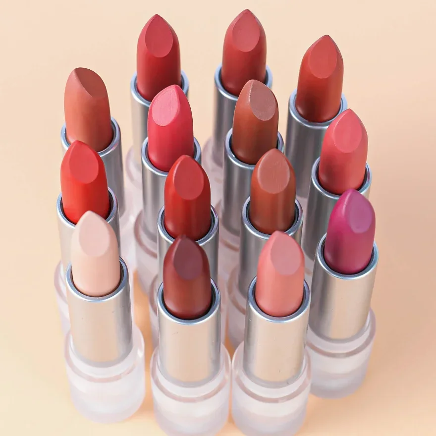 Creamy Type Low Moq Lipstick Custom Logo Lipstick Korean No Logo Lipstick OEM Private Label