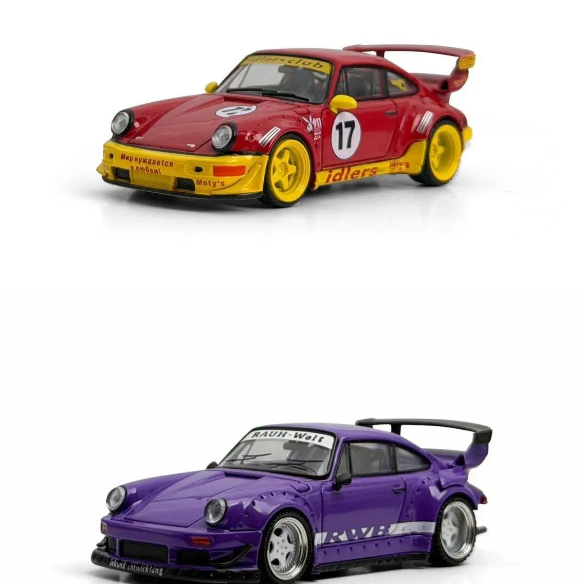 ダイキャストmm-1-64スケール-ポルシェ-rwb993-964idlers-合金製カーモデル