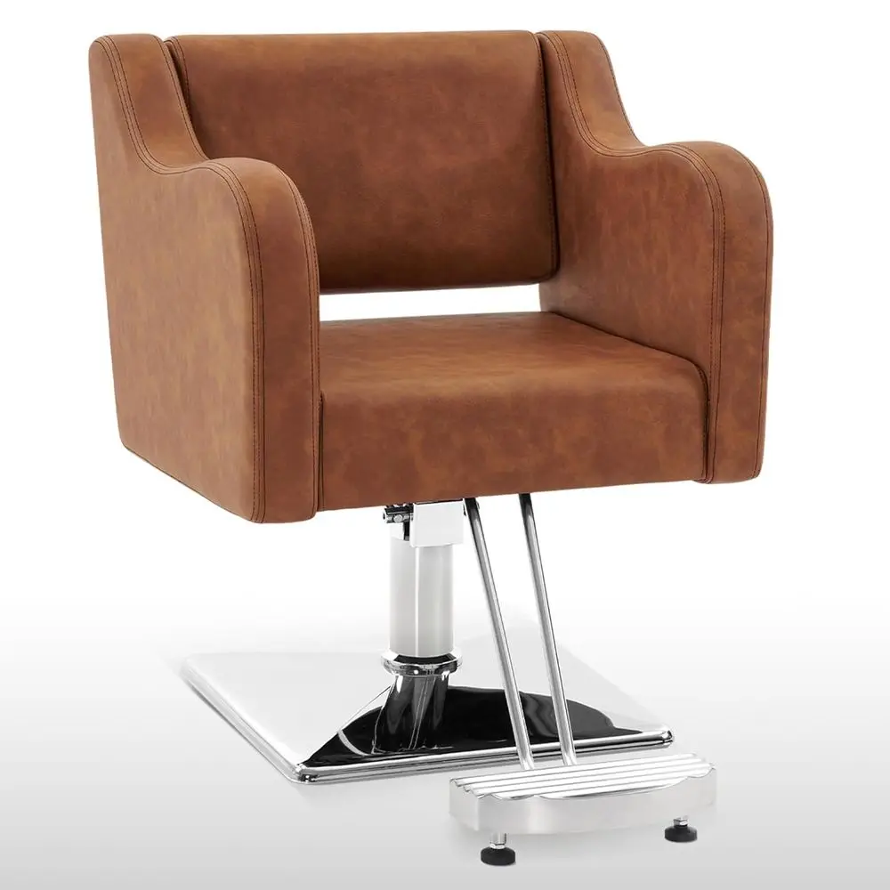 

Classic Styling Chair, Hydraulic Barber Chair, Beauty Salon Equipment 3802 in Brown