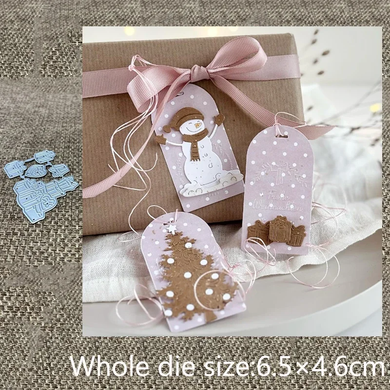 

New Design Craft Metal stencil mold Cutting Die snowman Christmas tree gift scrapbook die cut Album Paper Card Craft Embossing