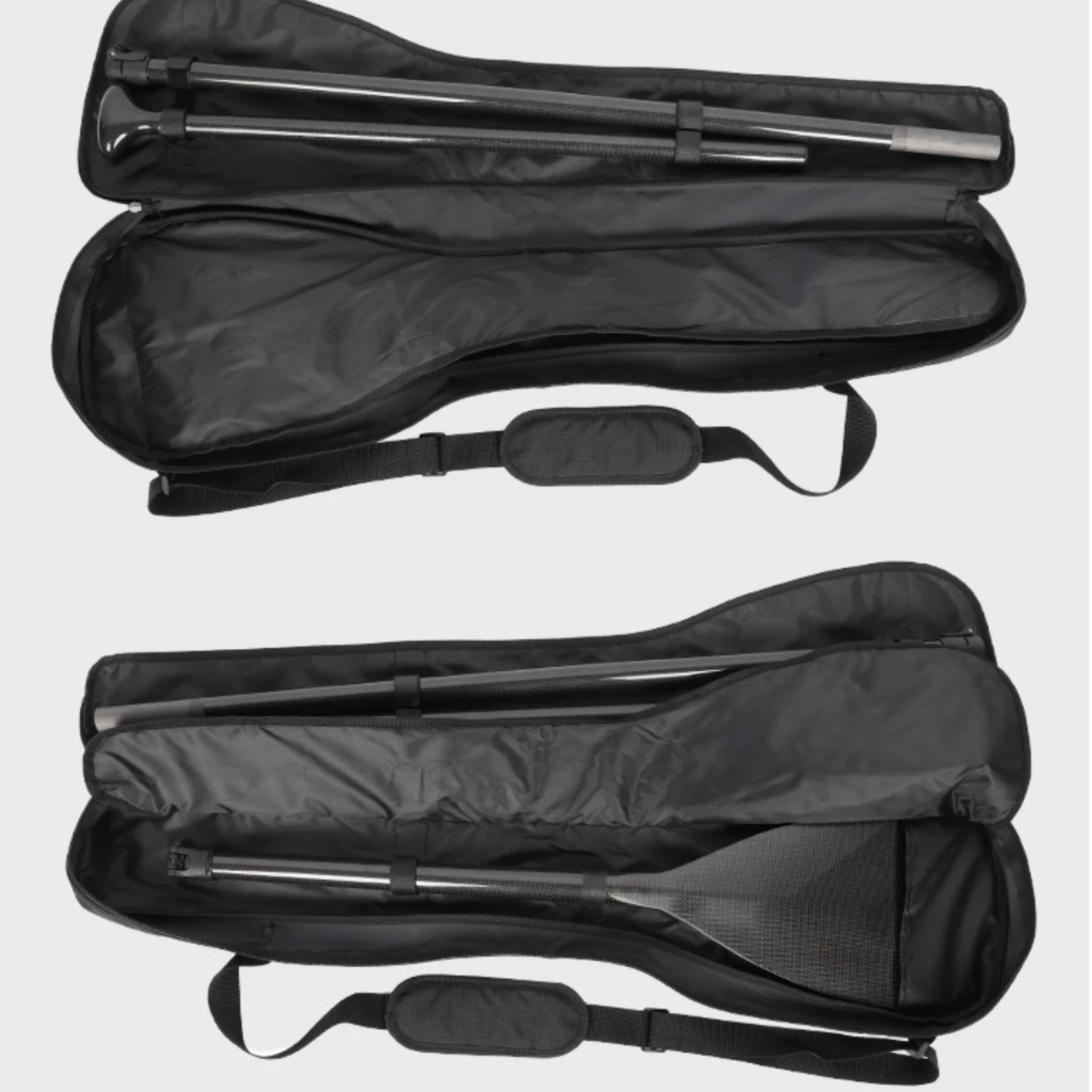 SUP Paddle Bag Three-Section Zippered Paddle Bag Carrying Case Dark Water Sports Gear Long-Lasting view 3