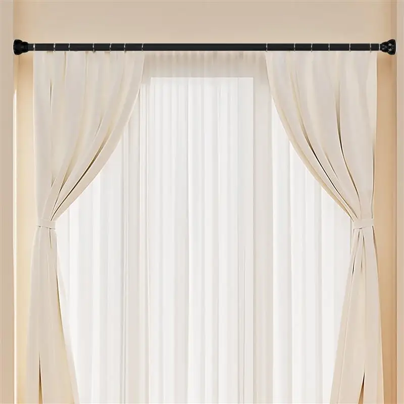 Perforated Shower Curtain Rod 250cm 200cm Extendable Rail Bar Hanging Clothes 3 Meters Curtain Rod Shower Curtain Pole for Home