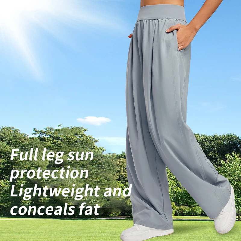 

Casual Leggings Yoga Pants Women Straight Leg Wide Leg Pants Yoga Trousers High Waist Fitness Pants Stretch Gym Casual Sports