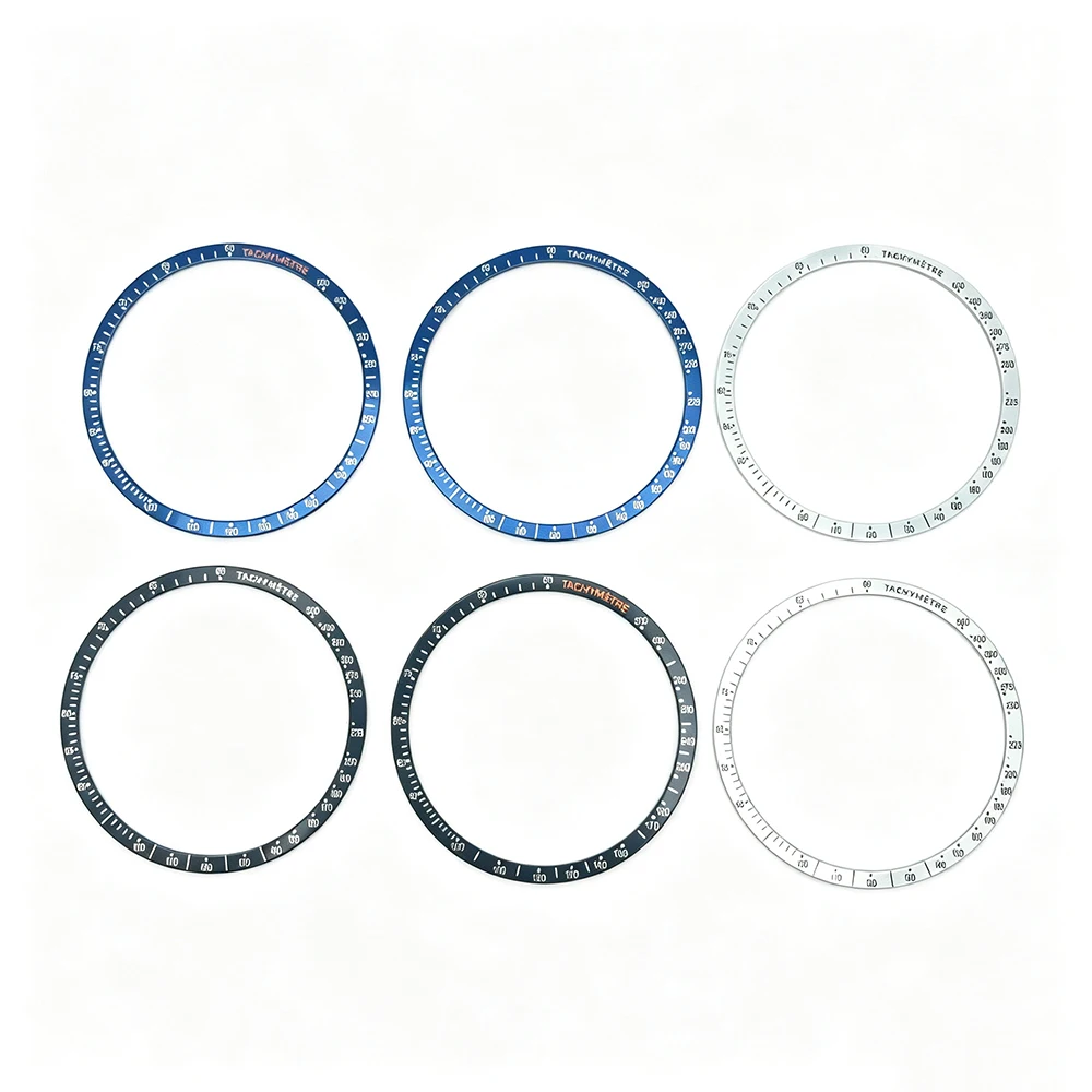 38.5mm Chronograph High Quality 38.5mm*34mm VK63 Aluminum Bezel Insert Watch Ring for SPEEDMASTER Watch Case Watch Accessories