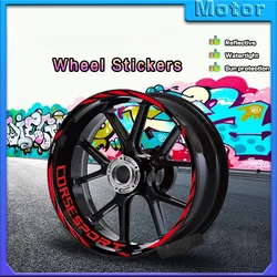 For monster 696 821 937 diavel multistrada 1260 1200 panigale v4 848 Motorcycle Wheel Rim Sticker Decal Hub Stripe Tape