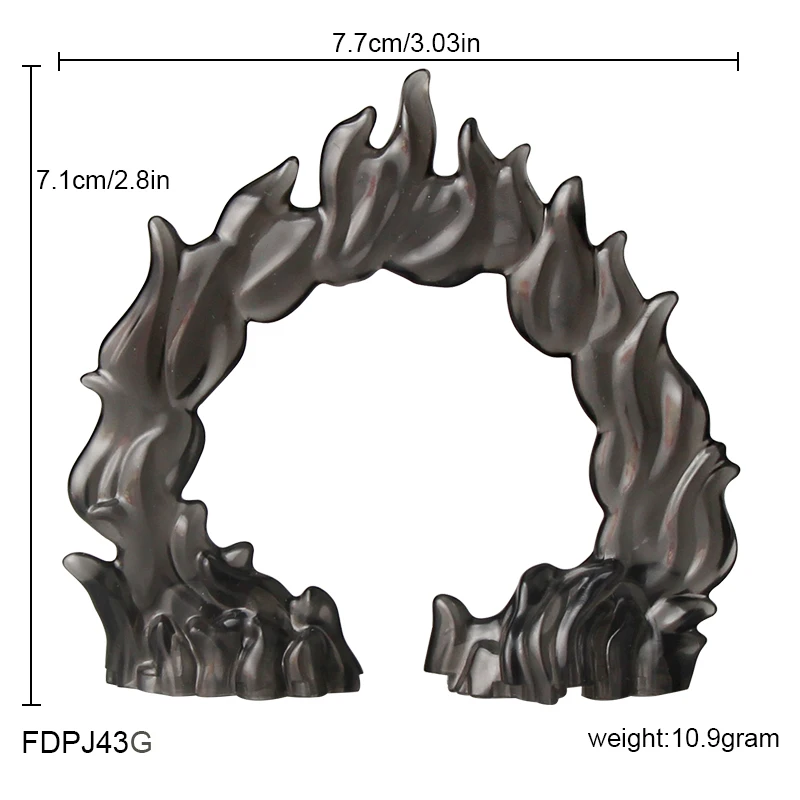 FDPJ43-45(A-G)Special Effects Pieces Anime Cartoon Brick Soldiers Accessories Fireball Flame Gate Whirlwind Figure Toys