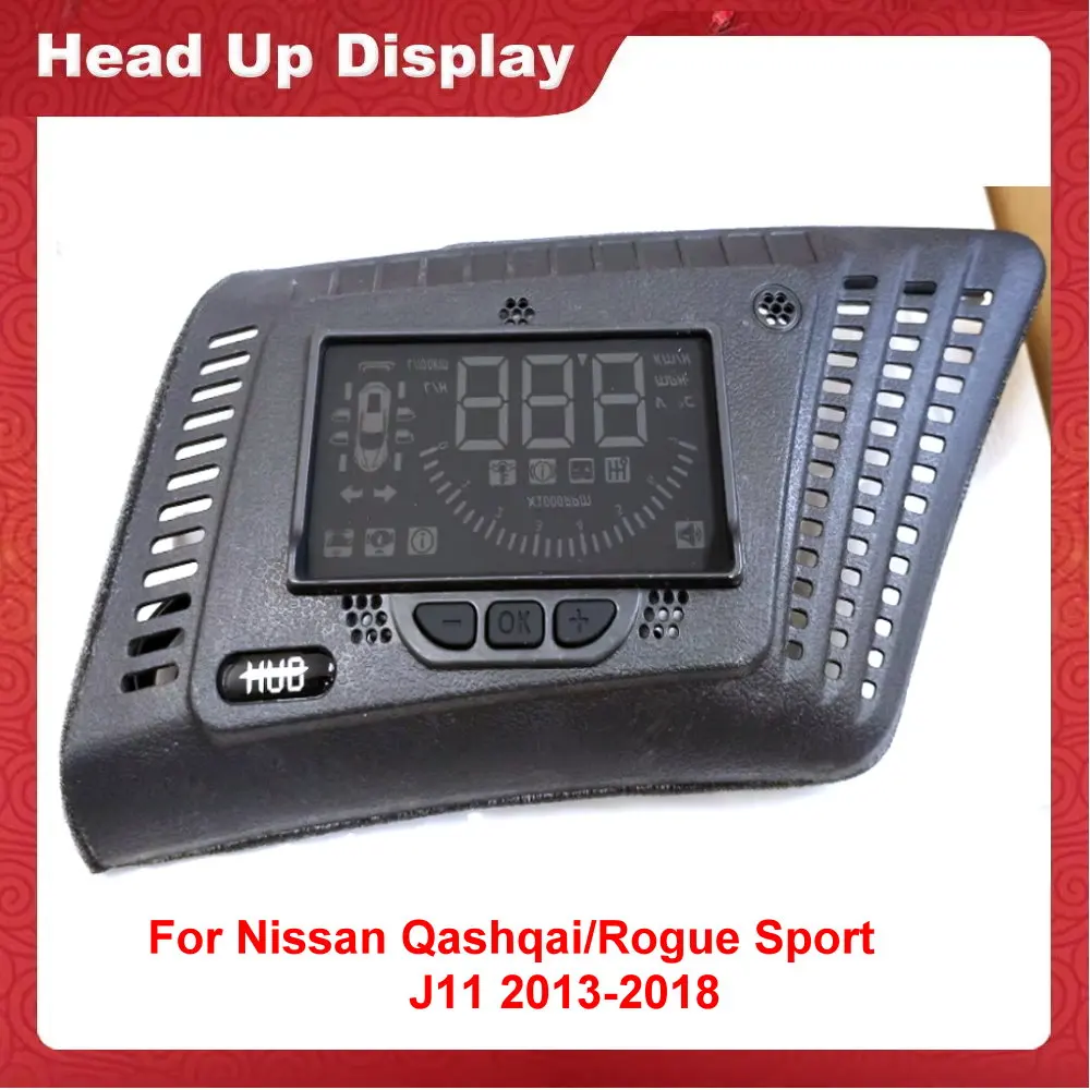 

For Nissan Qashqai/Rogue Sport J11 2013-2018 Car HUD Head Up Display Auto Electronic Accessories Safe Projector Alarm System