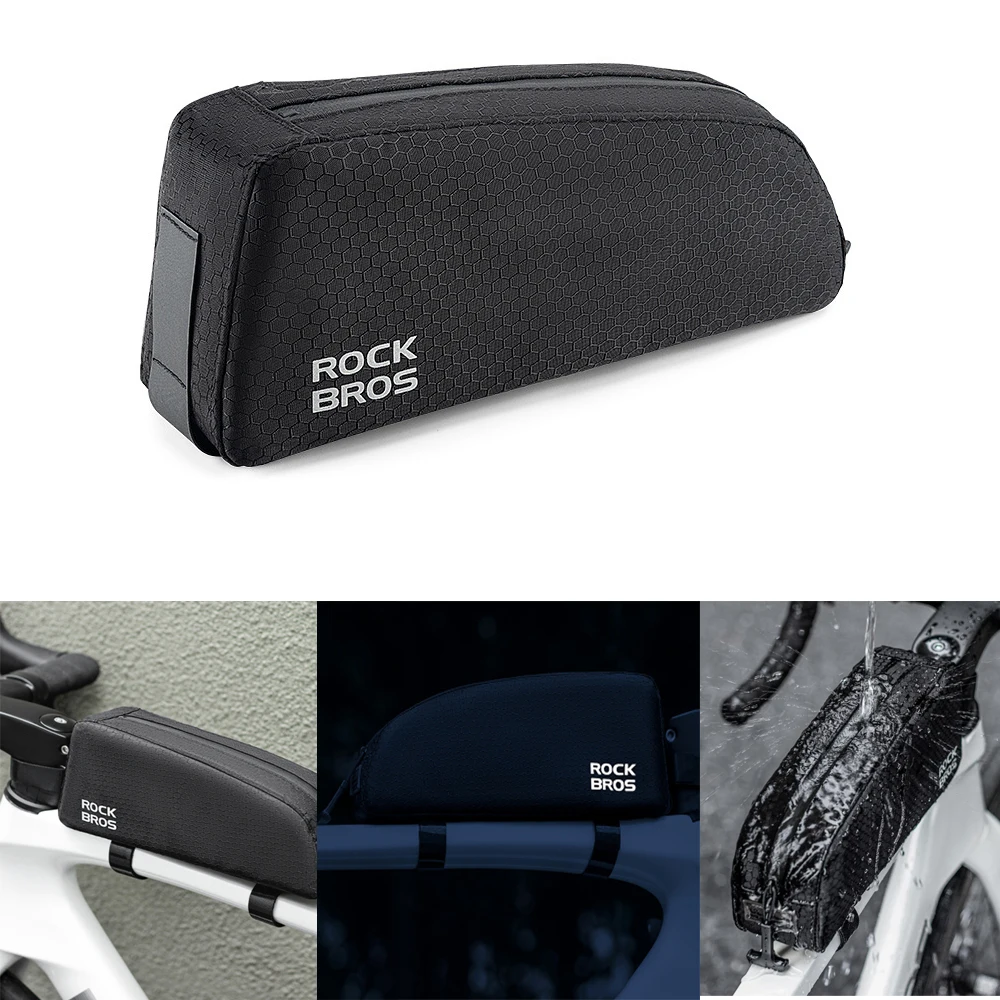 

Сумка для велосипеда Сумка для верхней трубки/сумка для нижней трубки Большая вместимость Водонепроницаемая сумка для шоссейного велосипеда MTB Треугольная корзина Передние велосипедные сумки