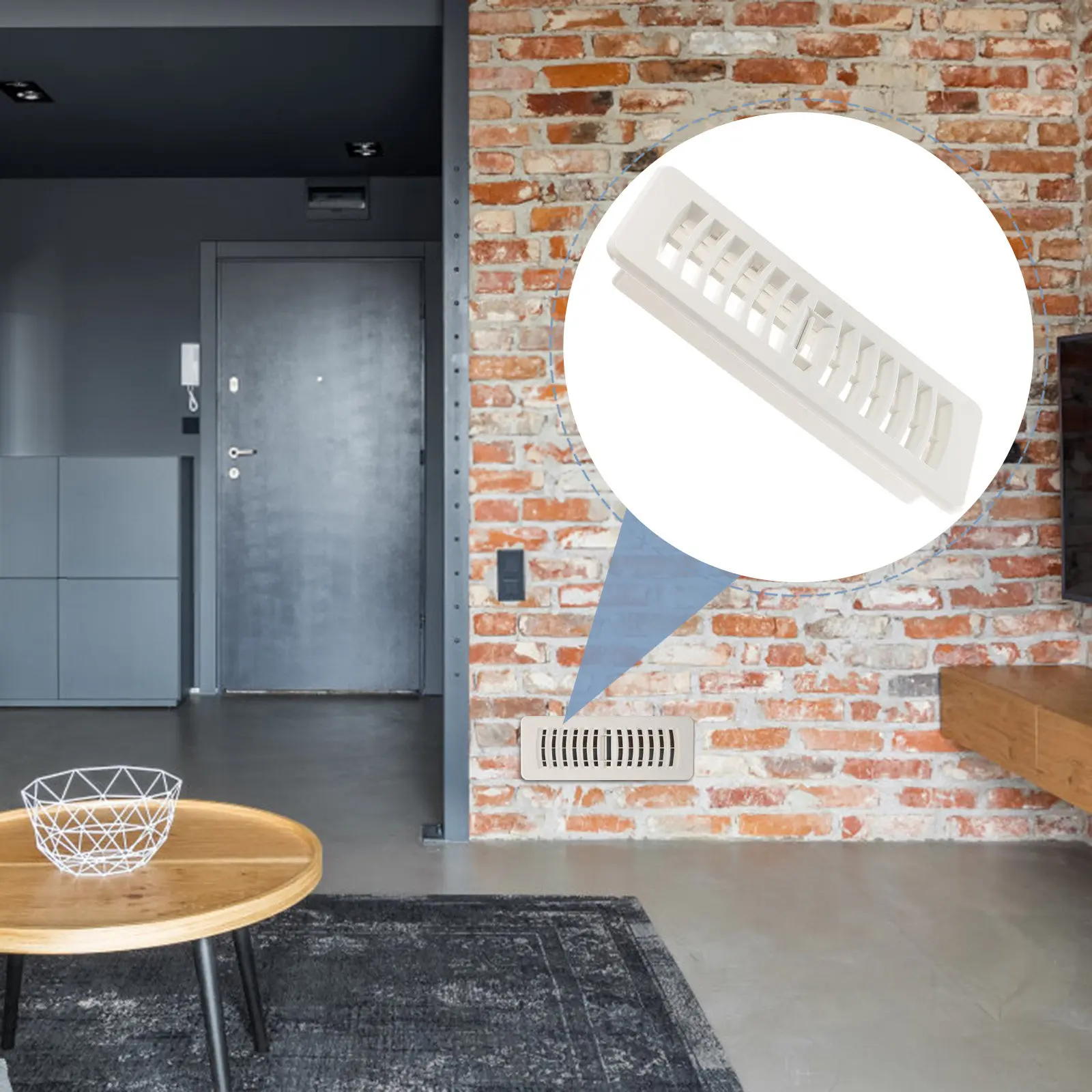 Floor Vent Cover High Grade Plastic Central Air Conditioning Floor Register Easy Install Bathroom Kitchen Ventilation Exhaust