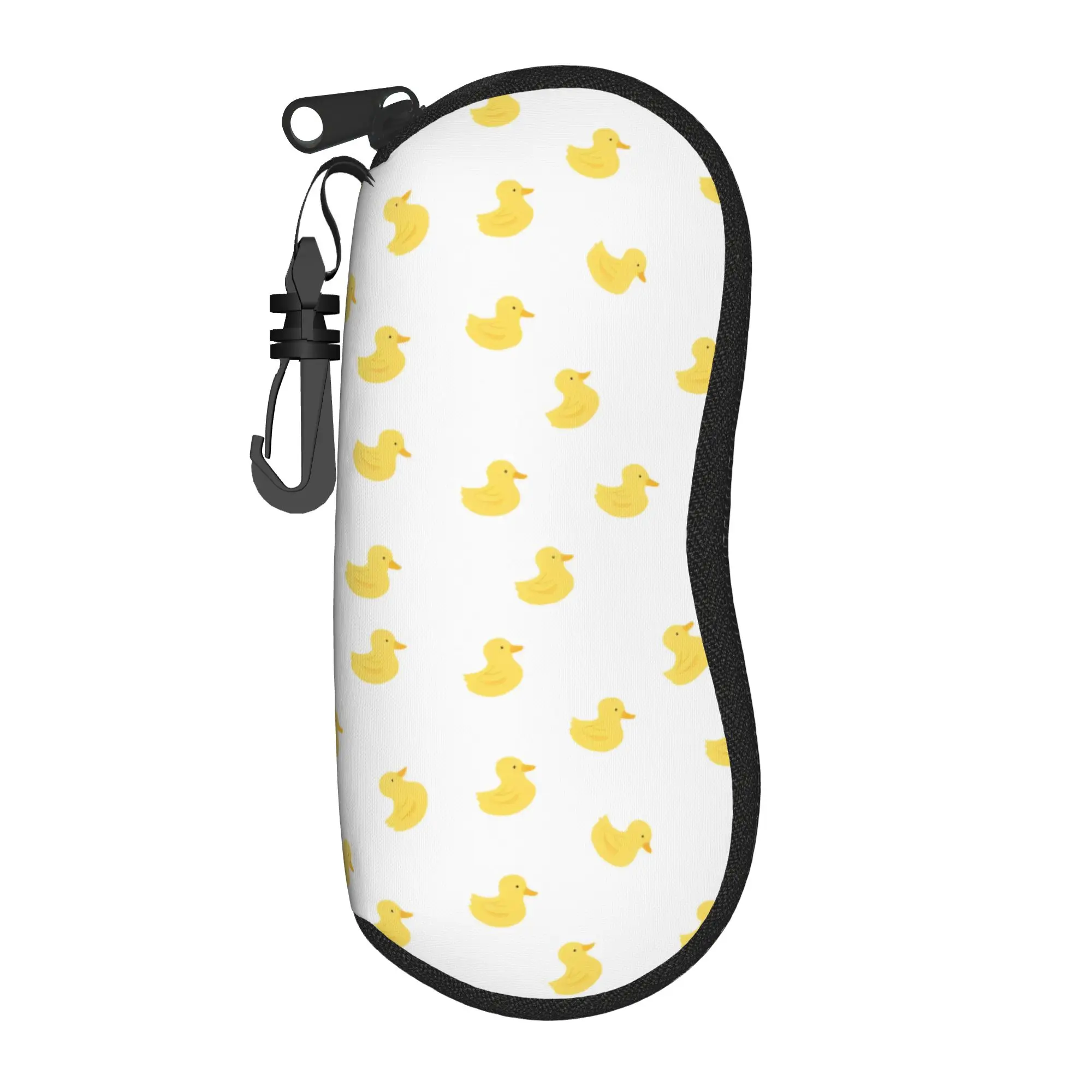cute yellow duck Merch Glasses Case for Women Men Waterproof Accessories  Sunglasses Storage Box Charming Eye Contacts Case