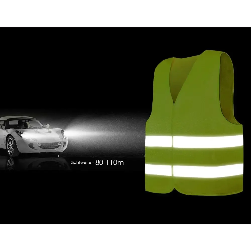 Safety Vests 10/20/50 Pack-Yellow/Orange Reflective High Visibility Hi Vis Silver Strip, Men Women, Work,Cycling,Runner,Surveyor