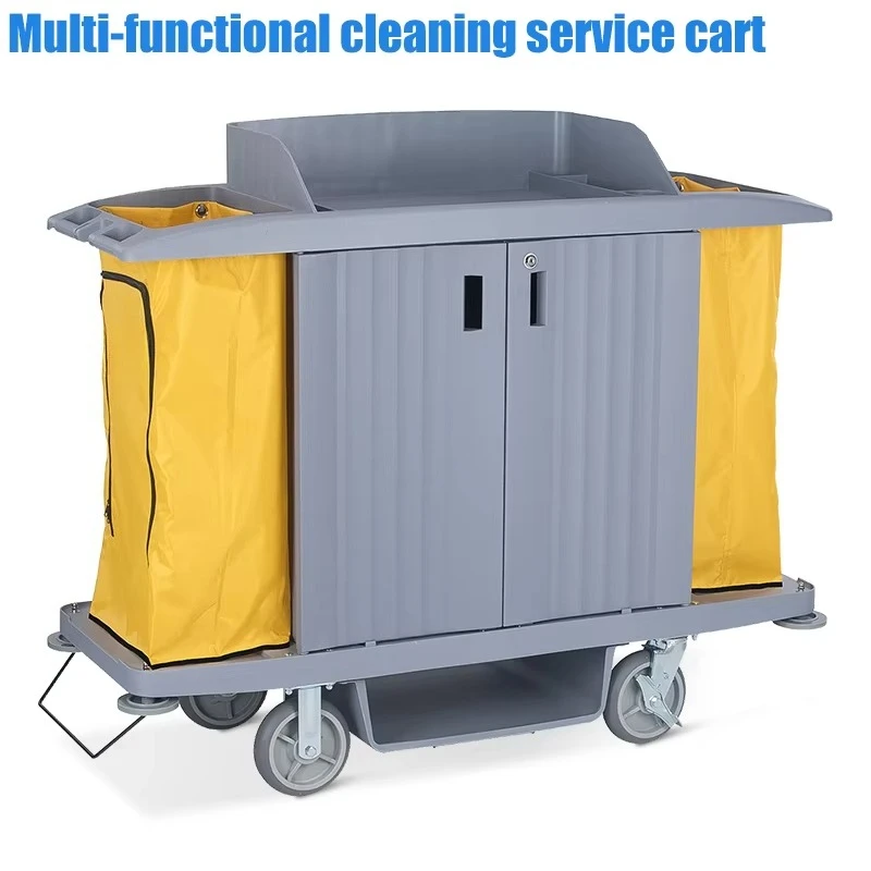 Laundry Cart Multipurpose Room Service Cart Property Cleaning Vehicle Hotel Hospital High-speed Rail Handpush Tool Trolley