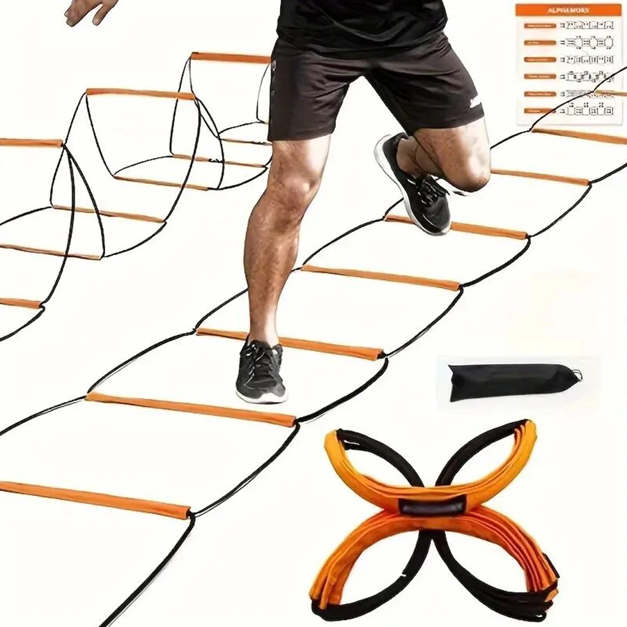 Multifunctional Agility Ladder 6/8/10/12 Grid Soft Portable Speed Fitness Training Equipment Home Gym Outdoor