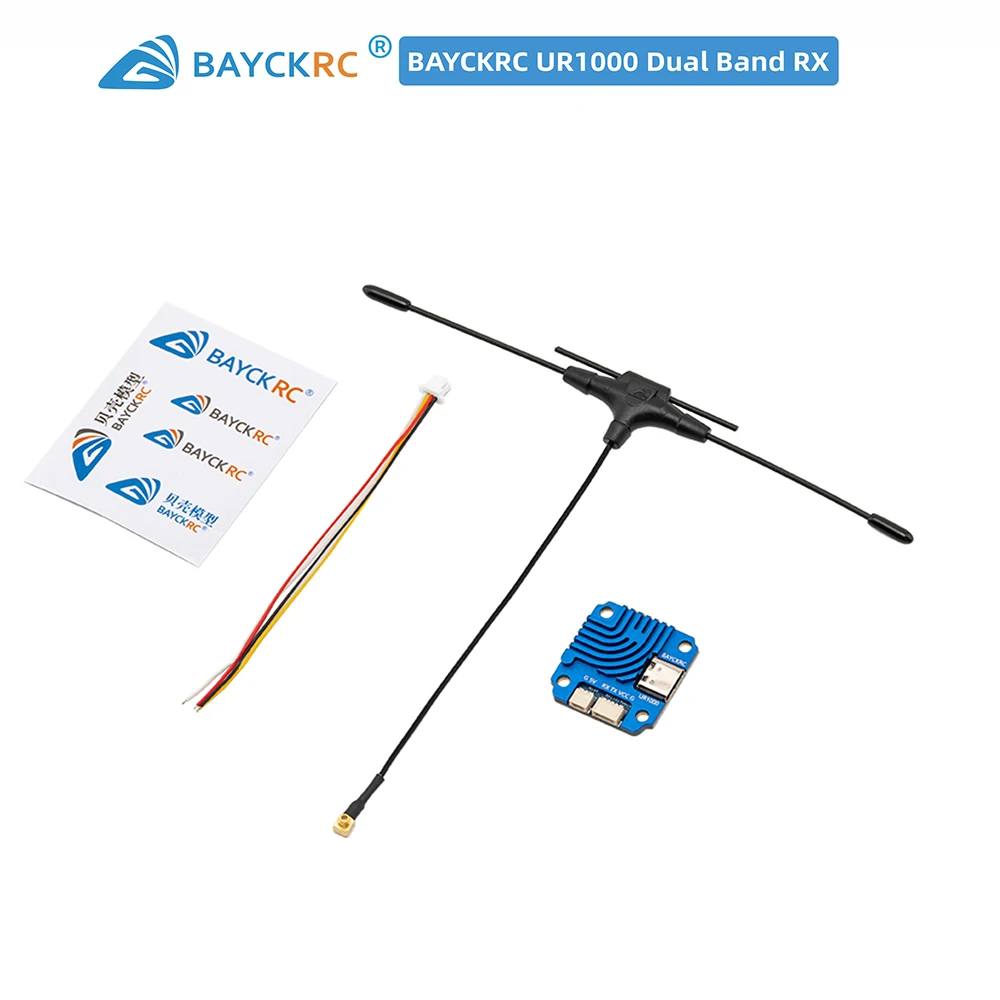 BAYCKRC UR1000 Dual Band RX Receiver ELRS 868Mnz/900Mhz/2.4Ghz For FPV Long Range Racing Drone Quadcopter