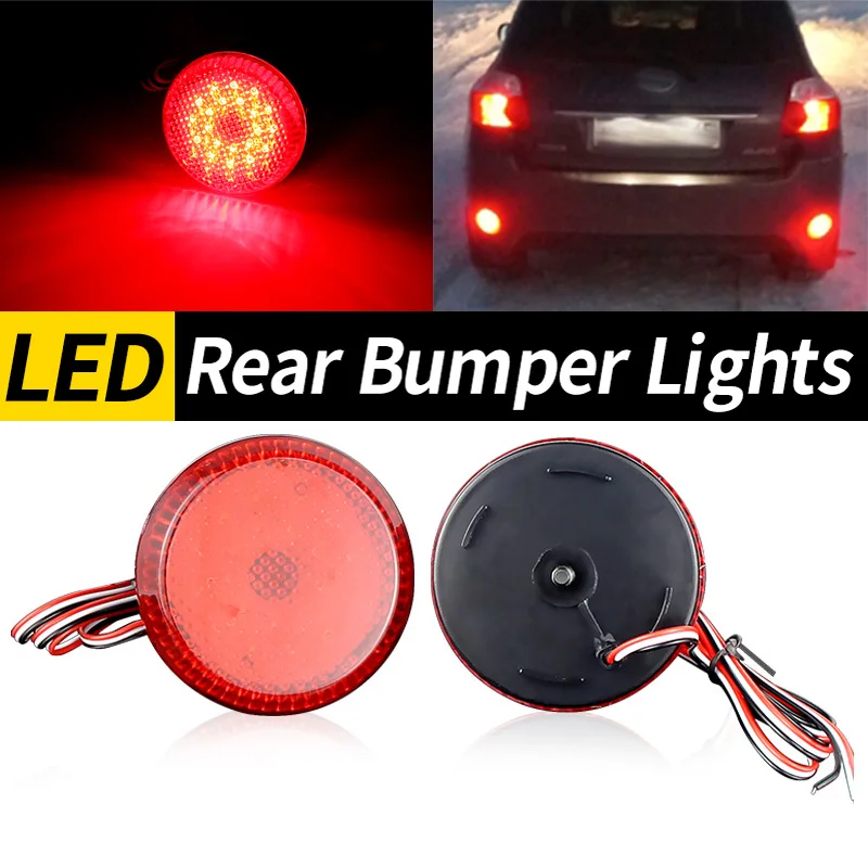 LED Rear Bumper Reflector Lights Lamp 81910-89105 for Toyota Highlander Sequoia 08-10 for Mitsubishi Outlander Sport ASX 13-16