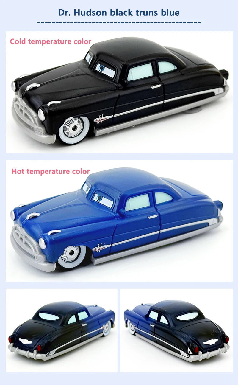 Spielzeugautos Farbwechselserie Lightning McQueen Doc Hudson Plastik-Druckgussmodell Piston Cup Rennwagen Spielzeugautos – Detail 11