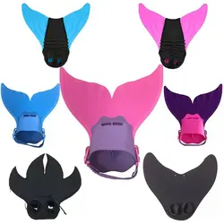Fins of Feet for Adults and Children Swimmable Mermaid Tail Monofin Kids Halloween Holiday Mermaid Costume Cosplay Swimsuit new