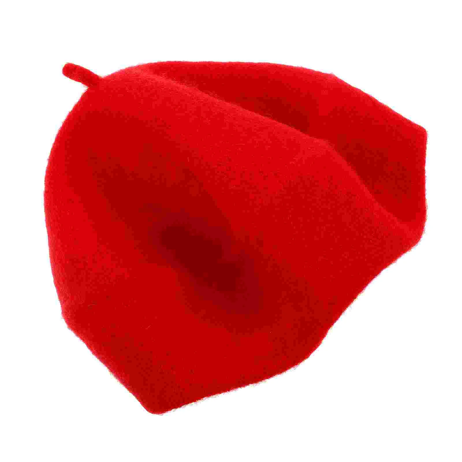 

Berets Artist Costume Casual All-match French Hat Women Red Tartan Acrylic Hats for