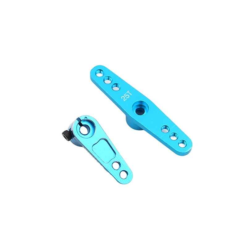 5PCS 2-Hole/Straight Type 25T Aluminum Alloy Servo Horn Arm high strength Replacement Accessories for Futaba/Airplane/Car Model