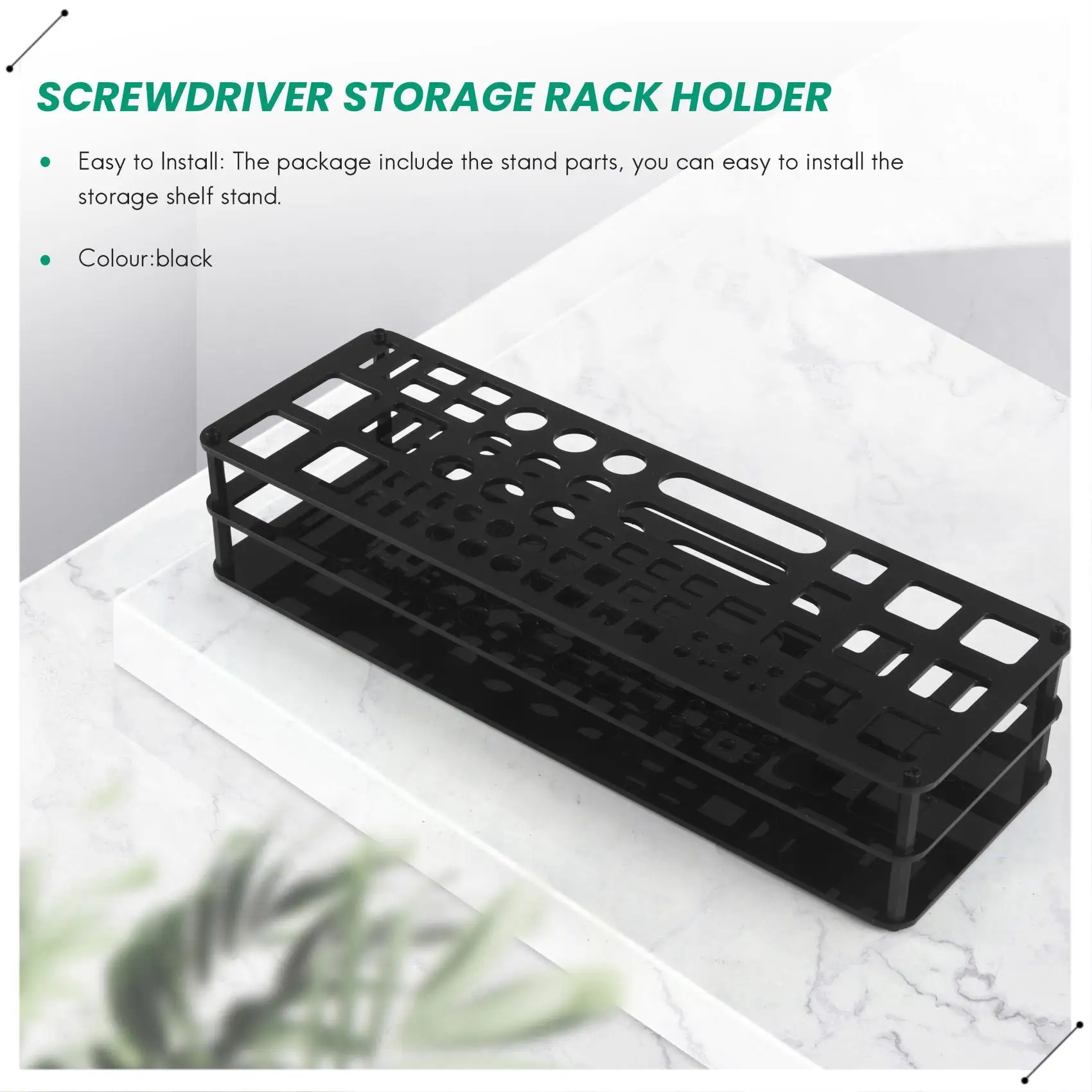 Screwdriver Storage Rack Holder Screwdriver Organizers For Hex Cross Screw Driver RC Tools Kit Organizers 63 Hole