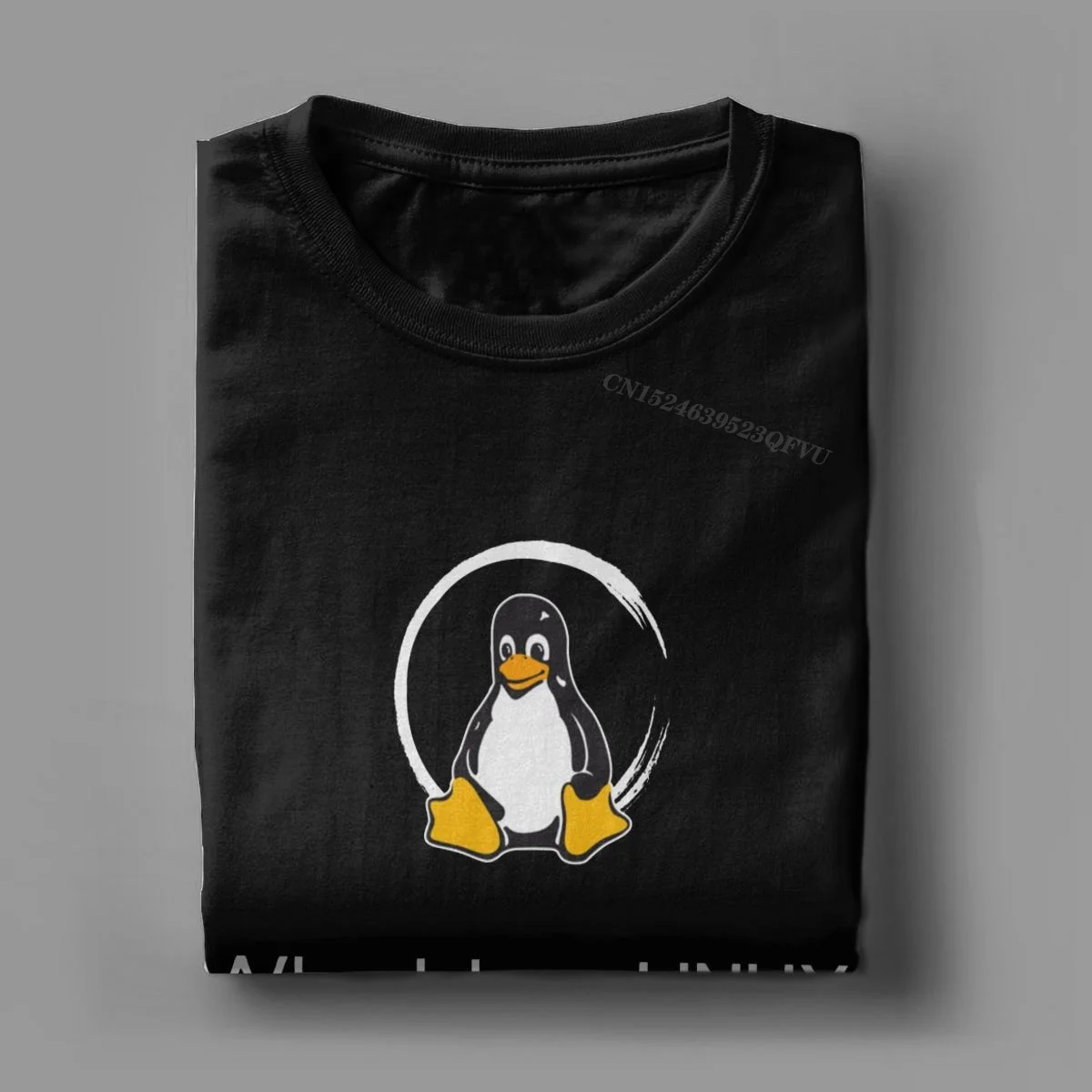 Men\'s Tux Linux Penguin Tshirt Premium Cotton Clothing Leisure Harajuku Manga Tees Aesthetic Camisas T-Shirts