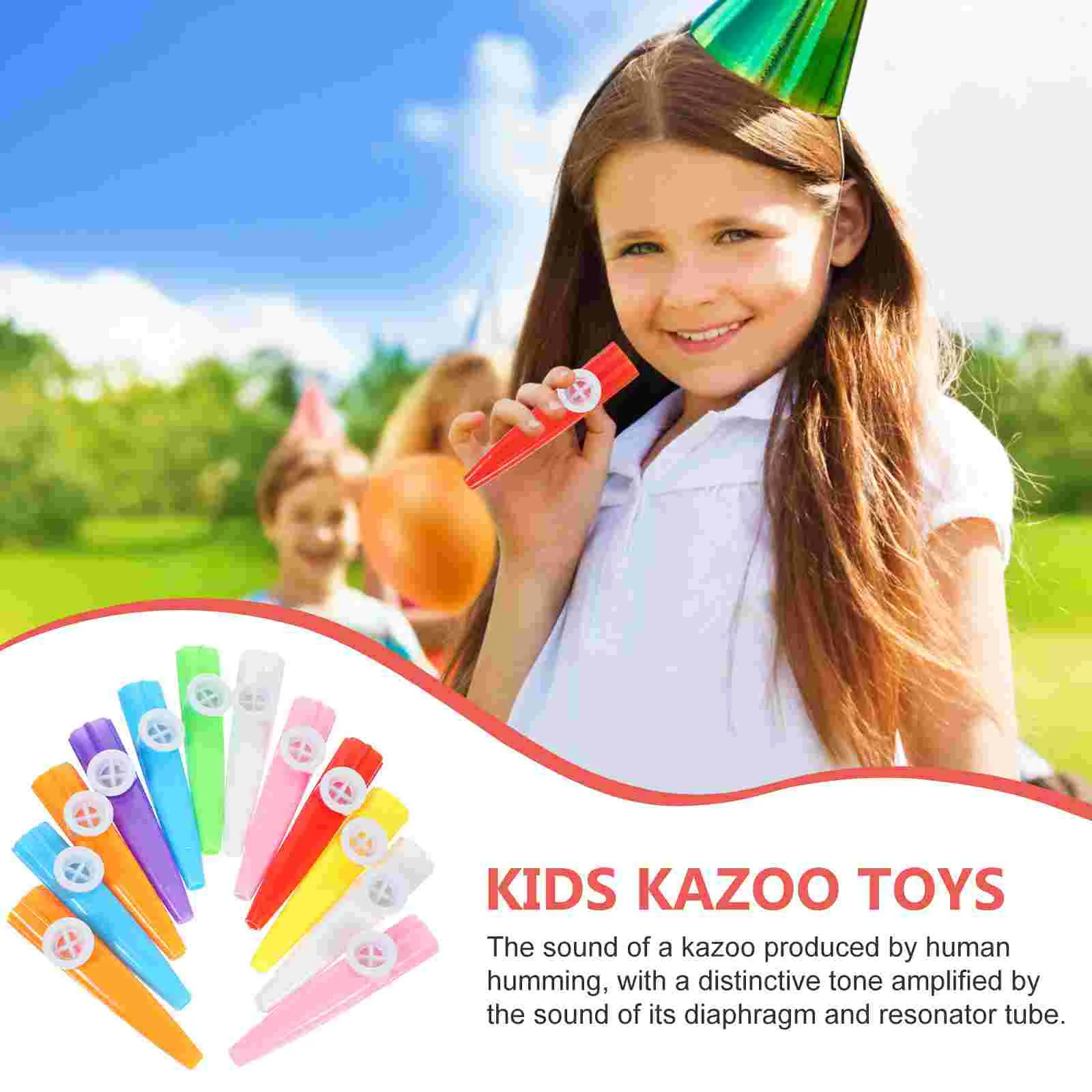 12 Pcs Children's Kazoo Music Insrument 10pcs Instruments Musical Asalato Lot Professional Trumpet Funny Toys