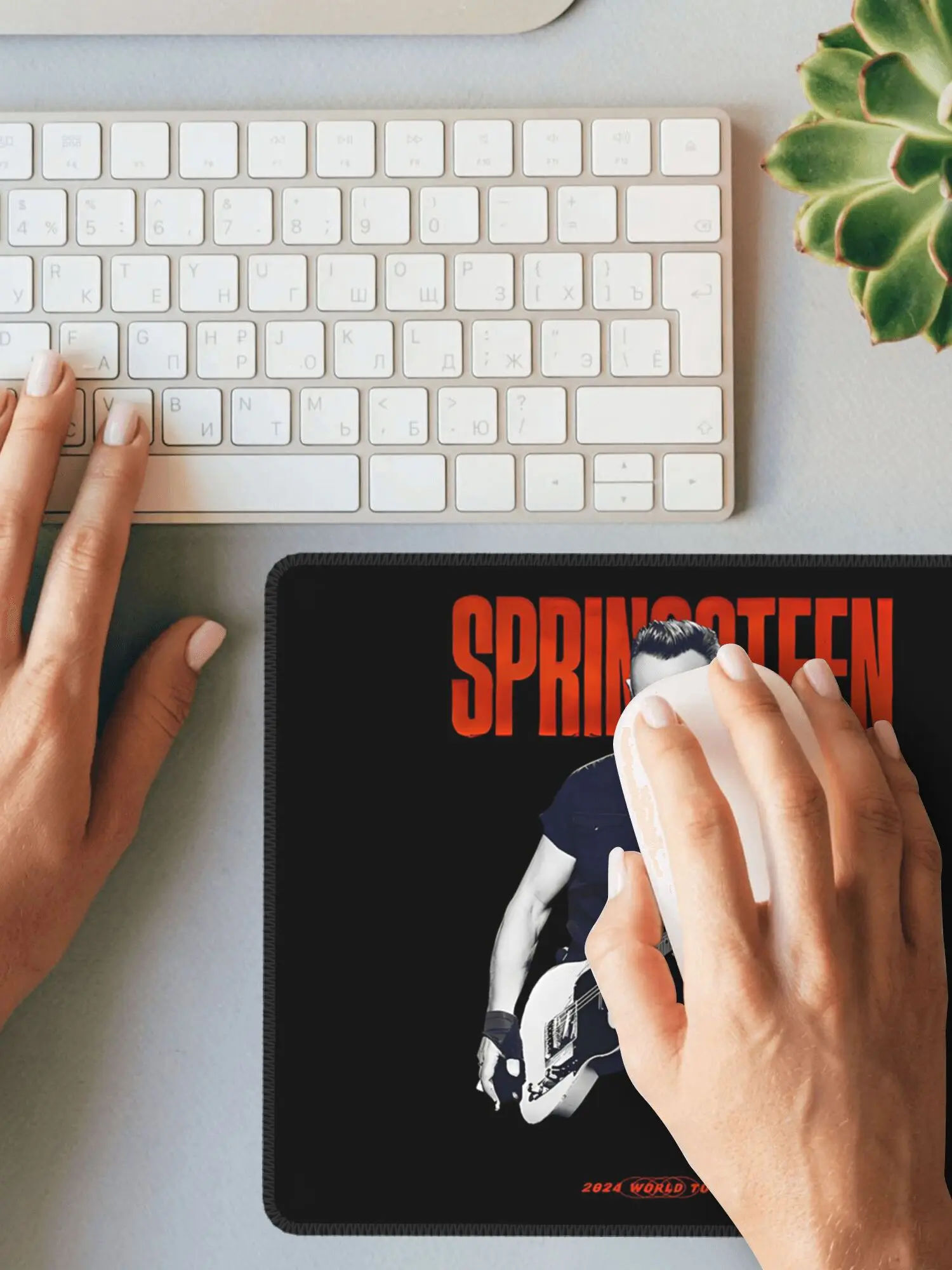 Bruce Springsteen tapis de souris clavier d'ordinateur tapis de souris Gamer PC tapis de bureau pour ordinateur portable accessoires de bureau tapis de Table
