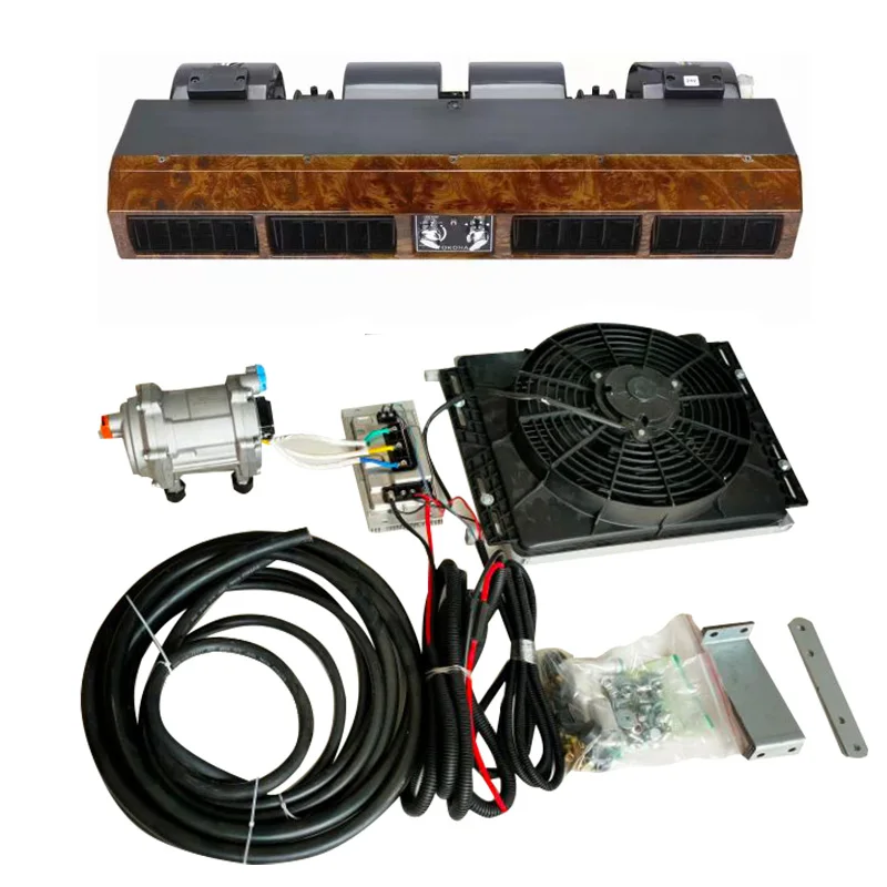 

Auto air conditioner system Diesel 12v under dash Evaporatorac compressor