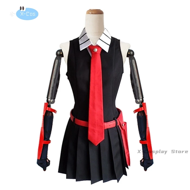 أزياء Akame التأثيرية perruque أنيمي Akame Ga KILL التأثيرية avec sac tenues de fête d'Halloween أزياء نسائية filles