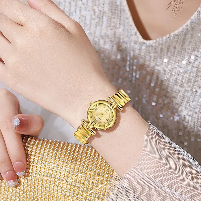 Elastic Band Watch for Women Luxury Gift Gold Quartz Watch Vintage Wristwatch Dropshipping Relojes Para Mujer