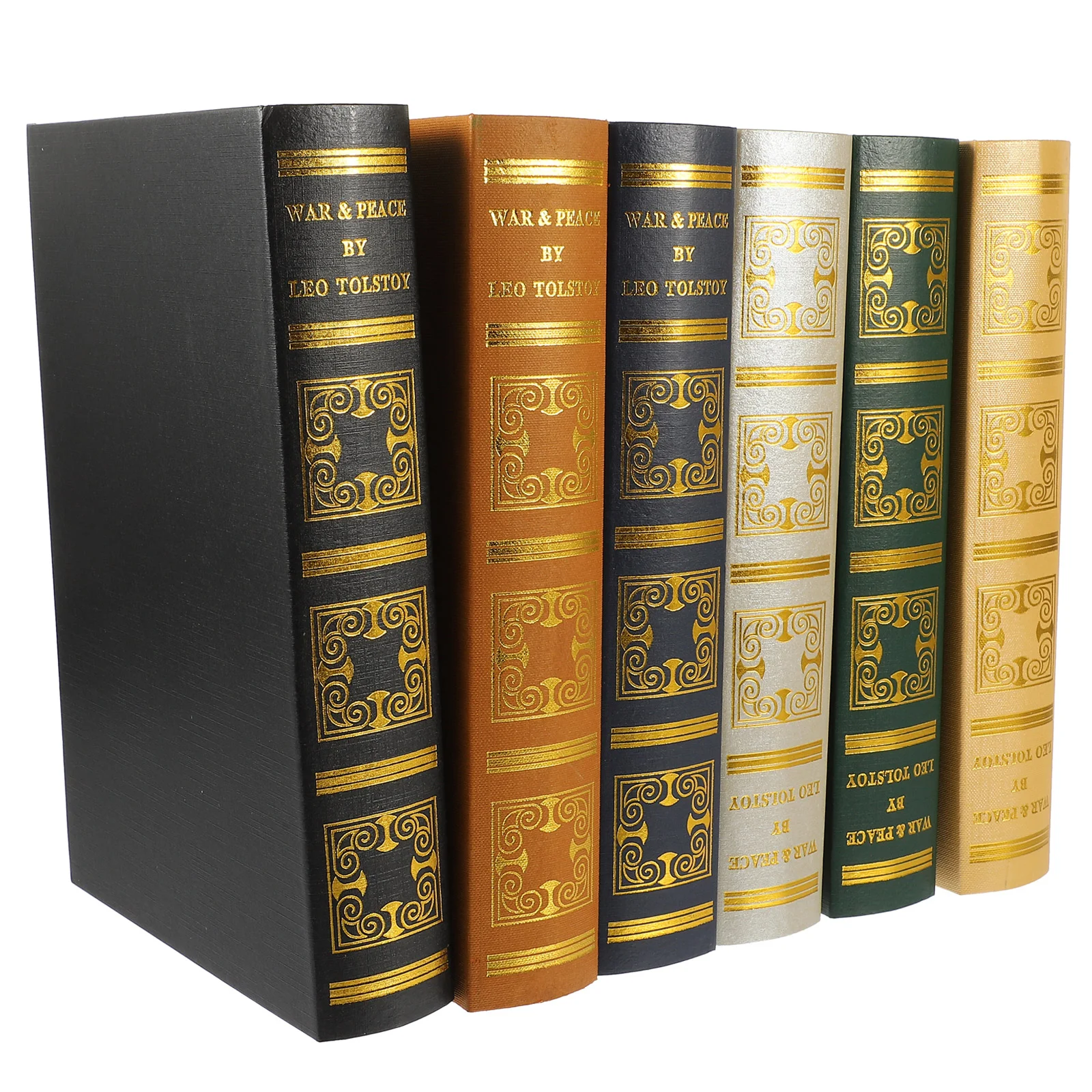 

6 Pcs European Retro Fake Book Decorative Ornaments Adorn Simulation Adornment Imitation Coated Paper Office