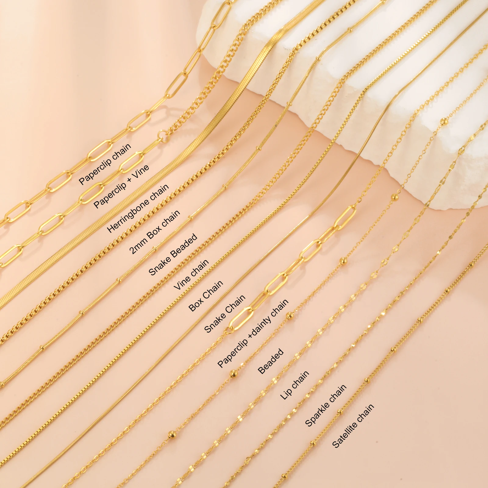 CASSIECA Set Di 2 Collane A Catena Cubana In Acciaio Inossidabile - Oro/argento/rosa - Regolabili, 40 Cm + 48 Cm - Gioielli Impilabili Per Donna