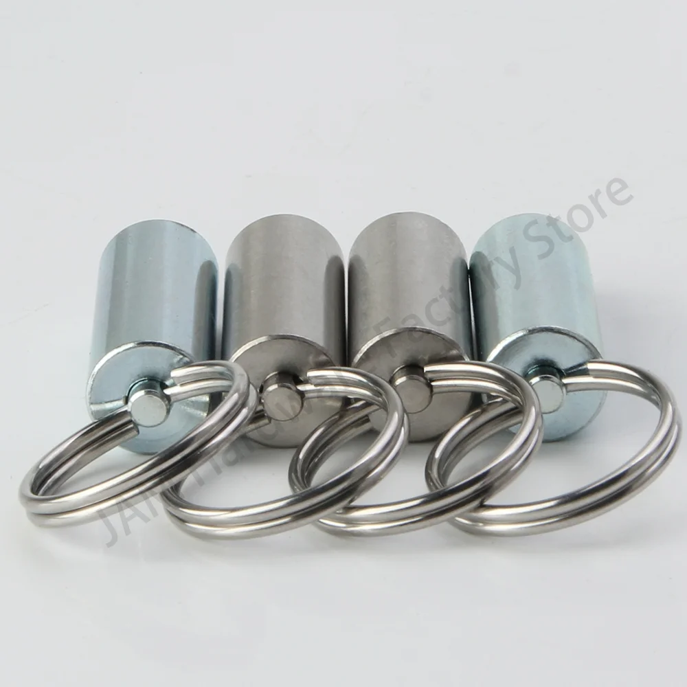 Factory Outlet MJ237 Spring Pin Plunger Unthreaded Stainless/Carbon Steel Indexing Plungers With Pull Ring