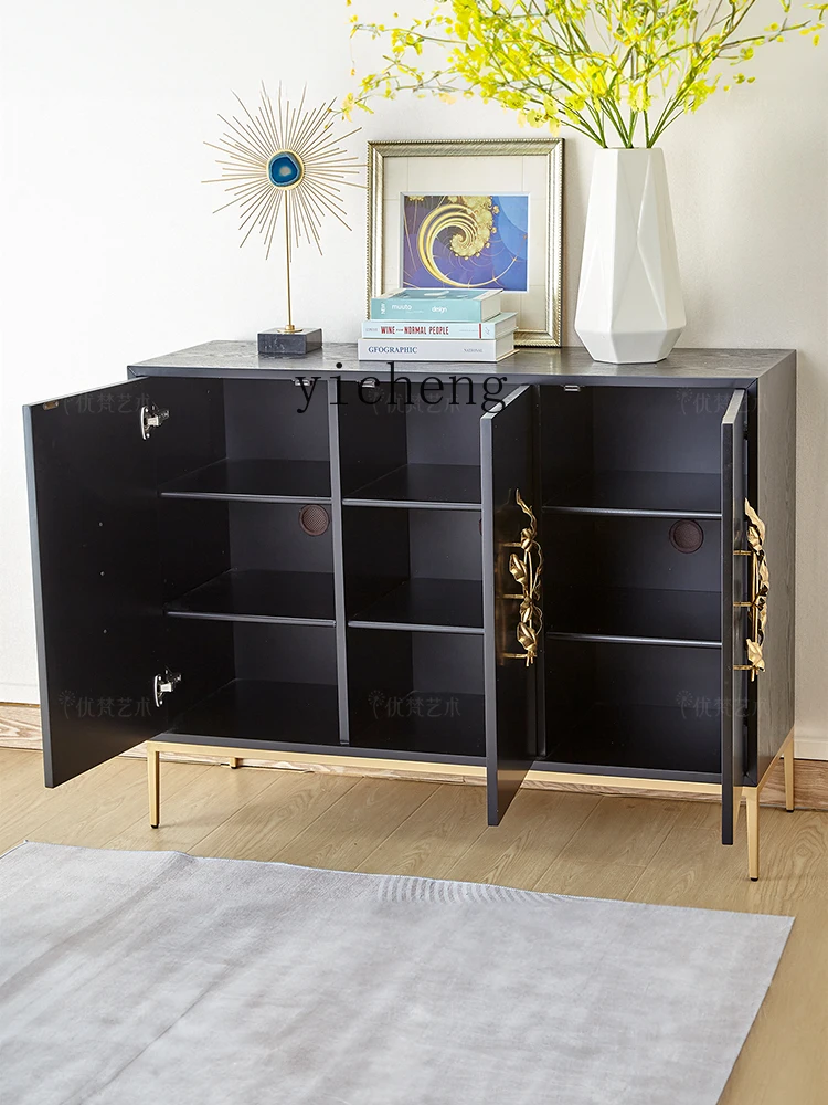 Zk Light Luxury Three-Door Cabinet Chest of Drawers Art Decorative Storage Entrance Cabinet L194