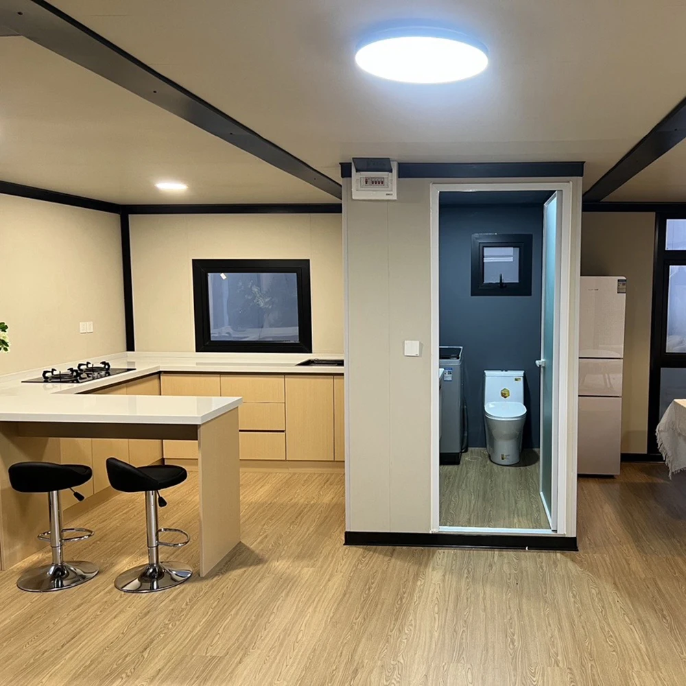 Custom Export Double Wing Folding Box Prefabricated Container House Building