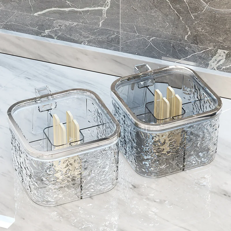 

Kitchen Spice Box 6 Compartments Home Storage Container for Salt Sugar Seasoning Oil Bottle