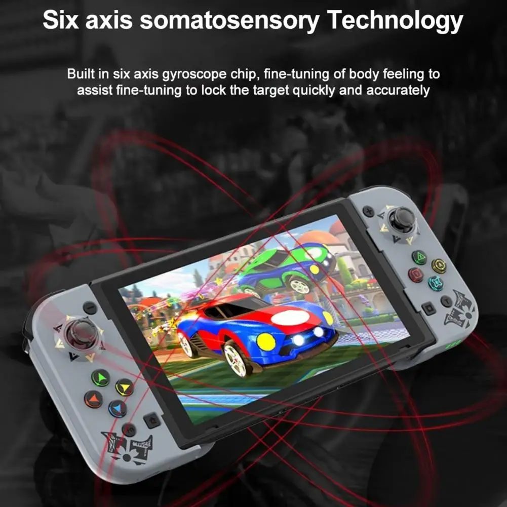 IPhone用ワイヤレスゲームコントローラー,コントローラー,ジョイスティック付き,3Dコントローラー,ストレッチデザイン,6ジャイロスコープモーター,Bluetooth 5, 0