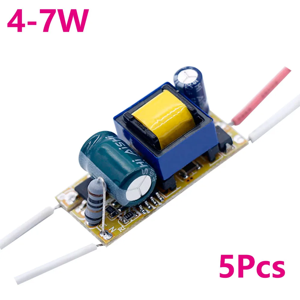 5PCS LED Driver 300mA 1W 2W 4W 6W 8W 9W 10W 15W 18W 25W 35W 40W For LEDs Power Supply Lighting Transformers For LED Repair DIY