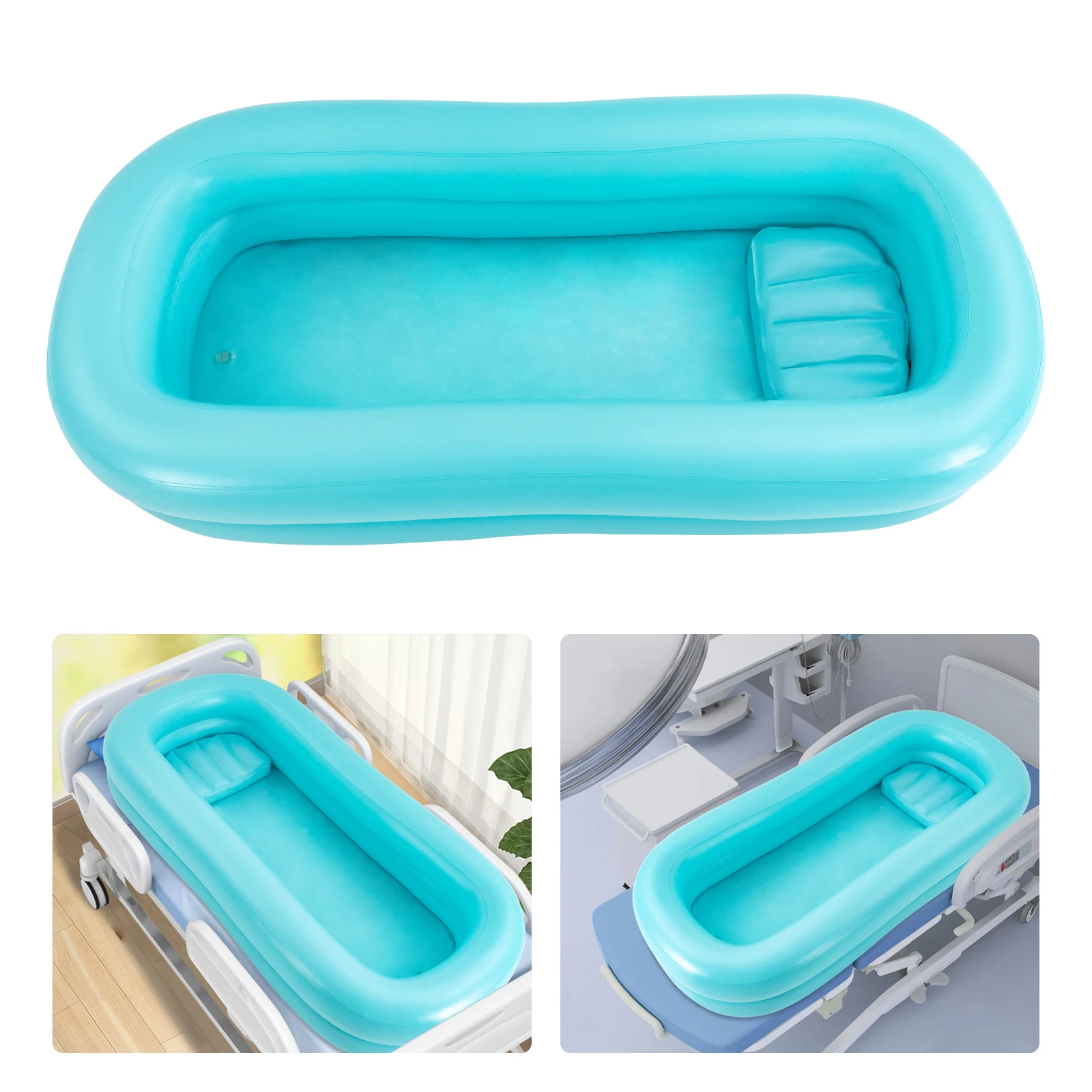 Paralyzed Elderly Bath Bed - Large Capacity Inflatable Bath Sink, Thickened Hose Bathtub Bed, Elderly Care Products, Comfortable