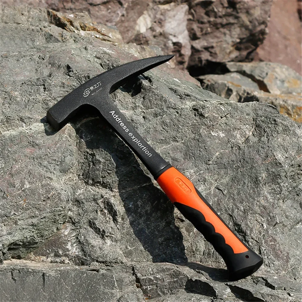 Geological Exploration Hammer Professional Outdoor Mining Tools Mining Exploration Survey Pointed Multifunctional Tools