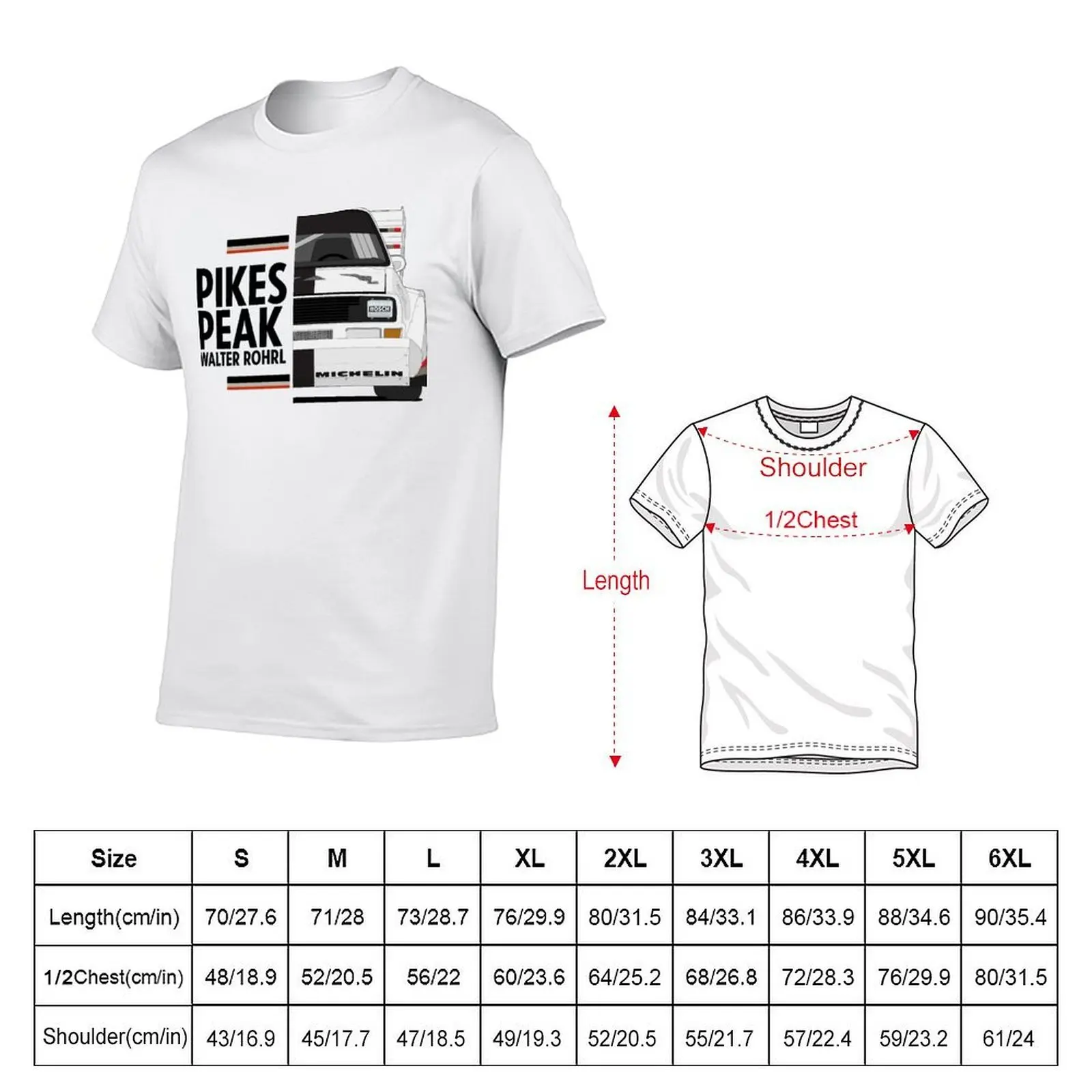 Walter Rohrl Pikes peak 1987 T-Shirt Halloween Casual T-Shirt