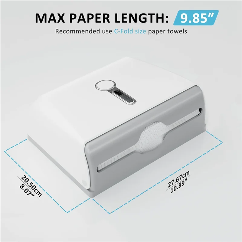 3X Dispenser Handuk Kertas Komersial Pemasangan Di Dinding dengan Paket Kunci Tanpa Pengeboran atau Pemasangan Sekrup untuk Kamar Mandi Toilet Dapur-[Qahk]