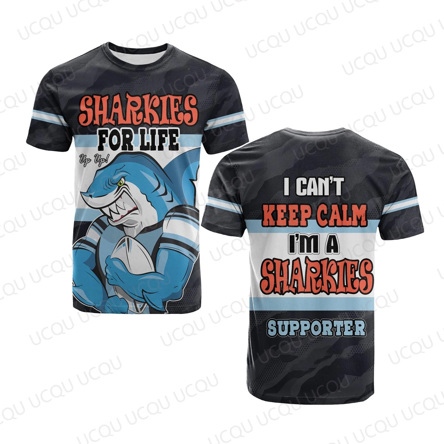 

Sharks Supporter T-Shirt Sharkies Edition 2025 Australia Rugby AI Design Limited Jersey Uniform Men’s Fan Cronulla-Sutherland