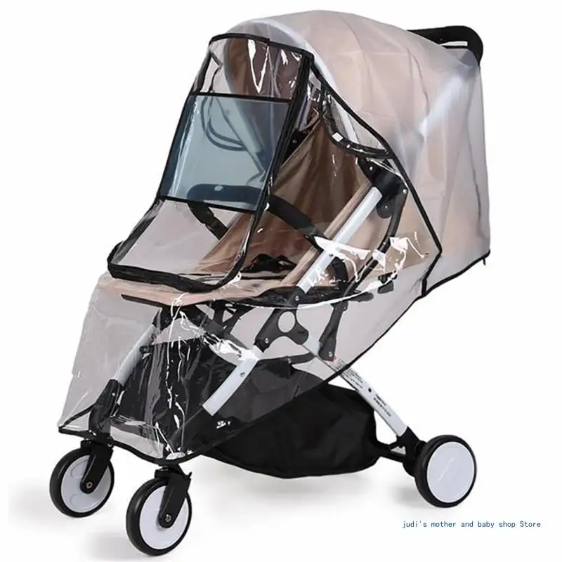 

67JC Baby Strollers Shield Rain Cover Breathable Baby Pushchair Cover Portective Shield