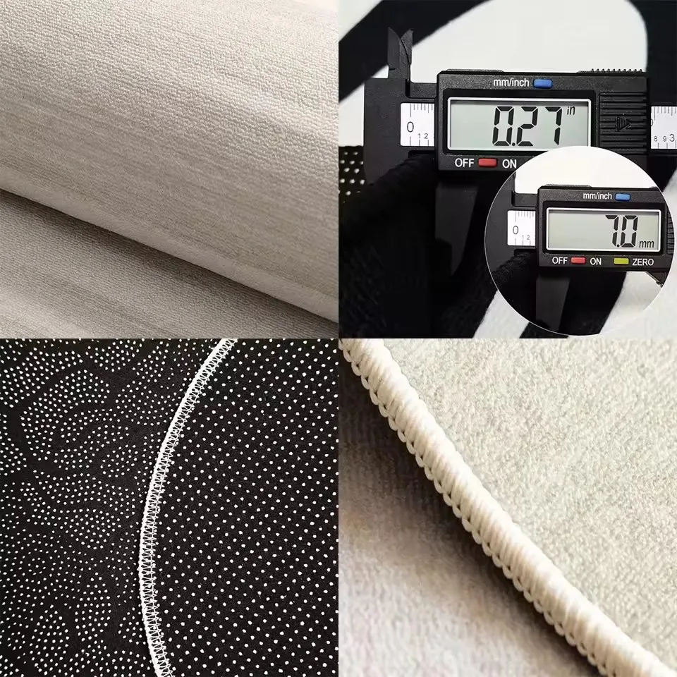 Nordic Light Luxury Gold Rugs for Living Room Large Area Home Sofa Table Area Carpet Customizable Bedroom Decor Anti-slip Mats