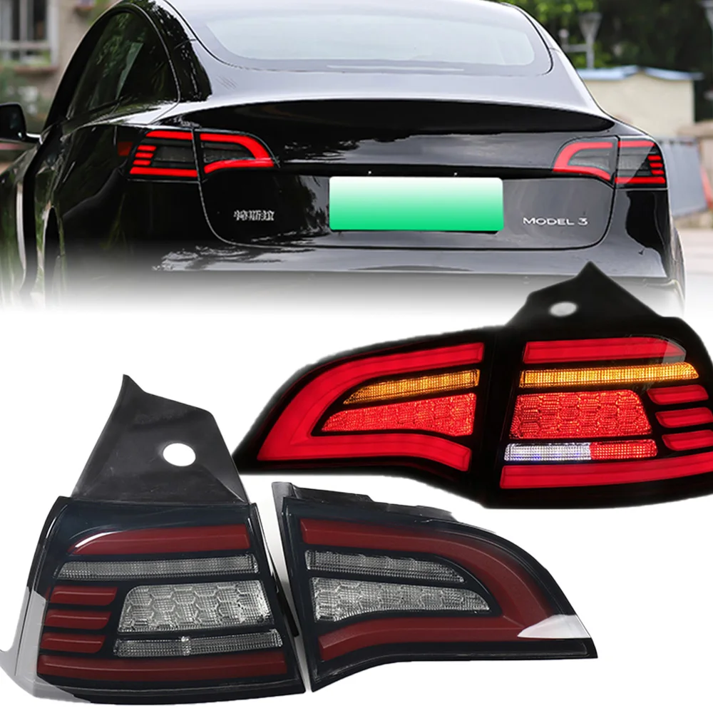 Tail Light For Tesla Model 3 2018-2022 автомобильные товары Rear Lamp Hella LED Lights Car Accessories Model Y Taillights