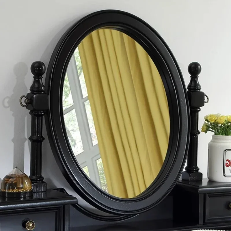 Modern Minimalist Black Vanity Table - usage example