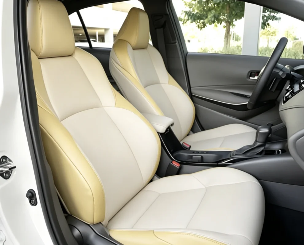 Für Toyota Corolla 2026 Maßgefertigte Autositzbezüge Luxuriöses Nappa-Leder 100% Passgenau Innenraumzubehör 360 ° Vollständige Abdeckung – Detail 2