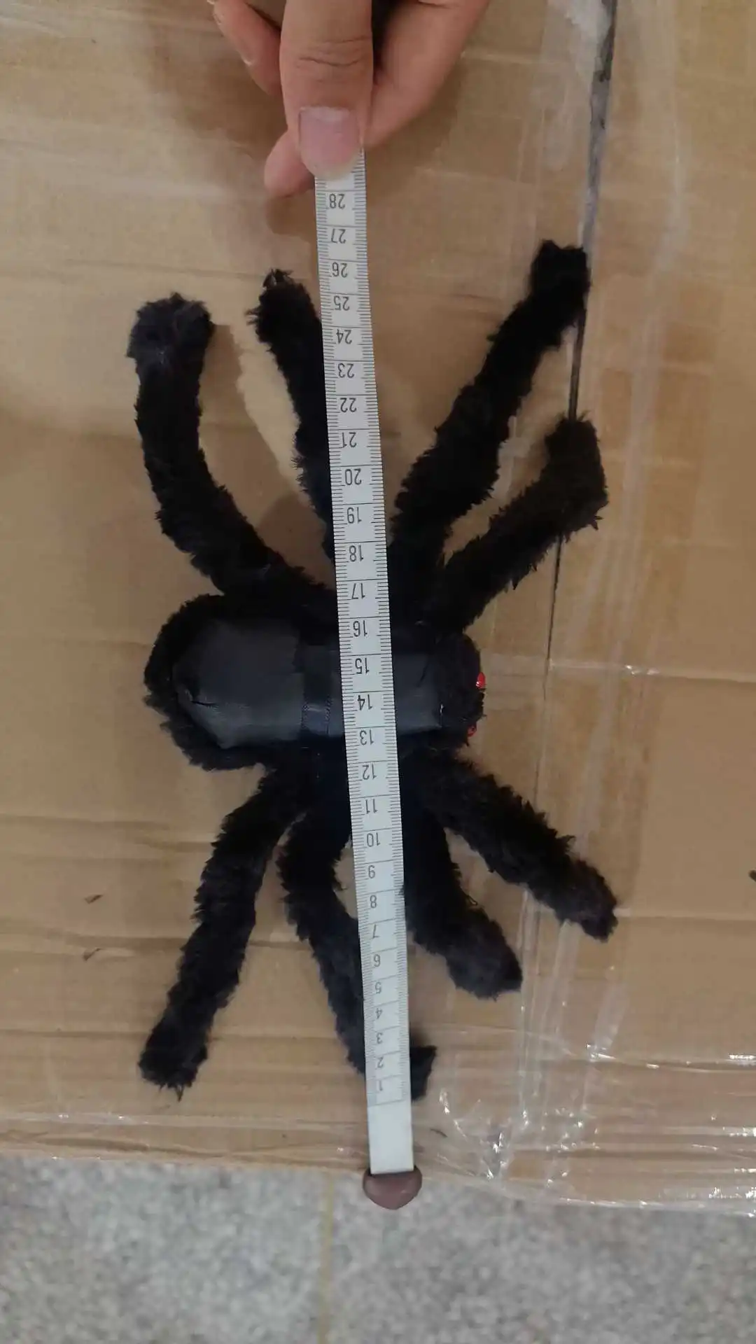 Halloween Decor Giant Black Plush Spider Halloween Party Bar Haunted House Horror Props Outdoor Scary Large Spiders